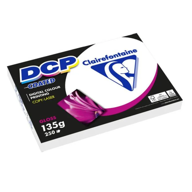 PAPEL FOTOCOPIADORA COLOR DCP COATED GLOSSY DIN A3 135 GRAMOS PAQUETE DE 250 HOJAS