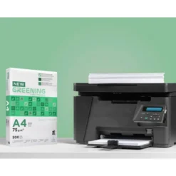 PAPEL FOTOCOPIADORA GREENING DIN A4 75 GRAMOS PAQUETE DE 500 HOJAS