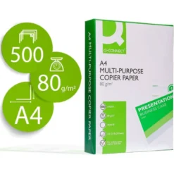 PAPEL FOTOCOPIADORA Q-CONNECT ECONOMY DIN A4 80 GRAMOS PAQUETE DE 500 HOJAS