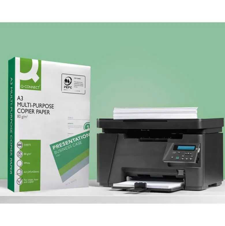 PAPEL FOTOCOPIADORA Q-CONNECT ECONOMY DIN A3 80 GRAMOS PAQUETE DE 500 HOJAS