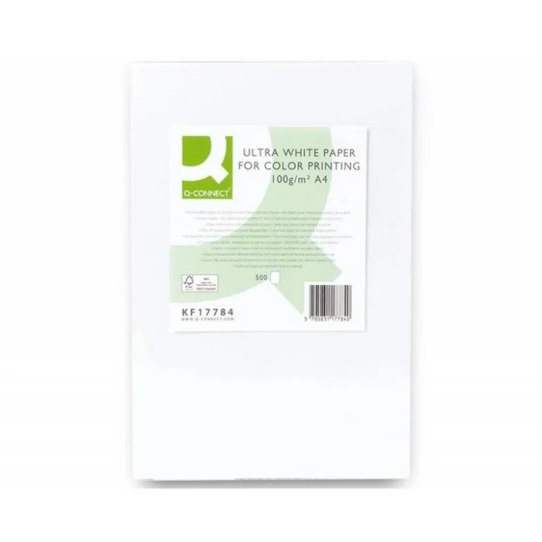 Papel fotocopiadora Q-Connect Ultra White DIN A4 100 Gr