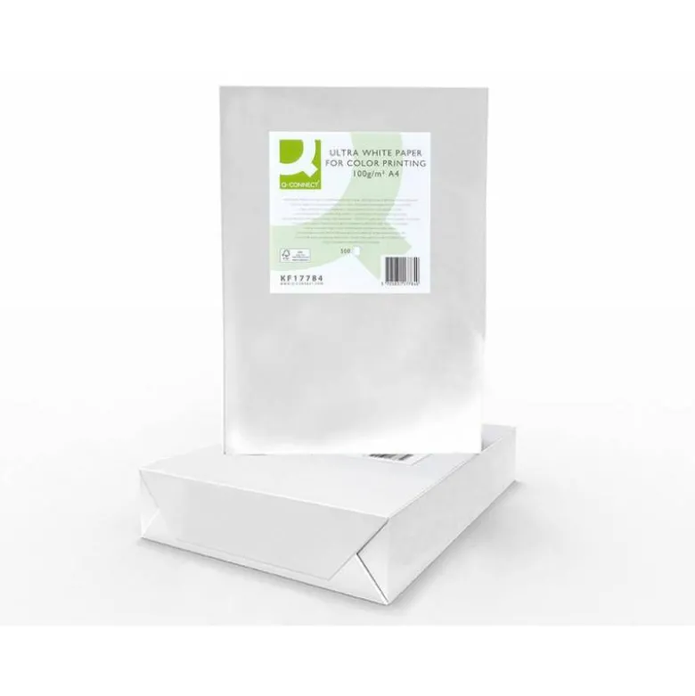 Papel fotocopiadora Q-Connect Ultra White DIN A4 100 Gr