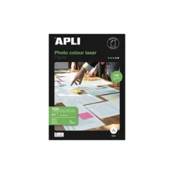 Papel foto laser Apli Glossy 160 g/m2