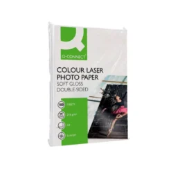 Papel foto laser Q-Connect Glossy Din A4