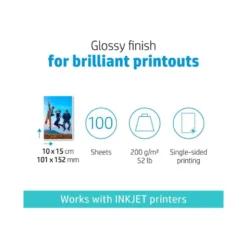 Papel Foto Semi-Glossy 200 g/m2 Din A4 HP