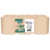 PAPEL HIGIENICO AMOOS NATURALLY JUMBO PROFESSIONAL 2 CAPAS PASTA CRUDA PAQUETE DE 6 ROLLOS 120 M