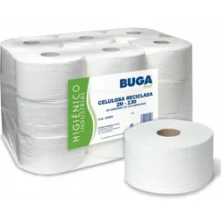 Papel higienico marca Buga 2 capas reciclado