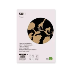 PAPEL KRAFT LIDERPAPEL A4 180G/M2 PAQUETE DE 50 HOJAS