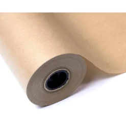PAPEL KRAFT LIDERPAPEL MARRON BOBINA 1 MT X 357 MT ESPECIAL PARA EMBALAJE PESO 25 KG
