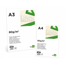 Papel milimetrado marca Liderpapel Din A3 80g/m2