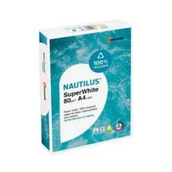 Papel multifunción A4 Nautilus superwhite reciclado 80 g/m2