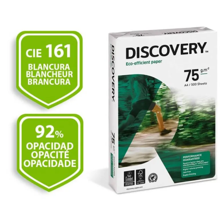 Papel multifuncion A4 Discovery 75 g/m2