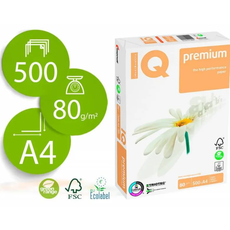 Papel multifuncion A4 Mondi IQ Premium 80 g/m2