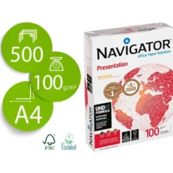 Papel multifuncion A4 Navigator 100 g/m2