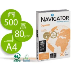 Papel multifuncion A4 Navigator 80 g/m2 -4 Taladros -
