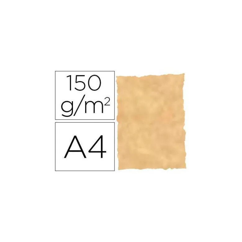 Papel pergamino DIN A4 troquelado color Ocre parchment