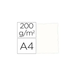 Papel pergamino DIN A4 troquelado color Blanco rustico