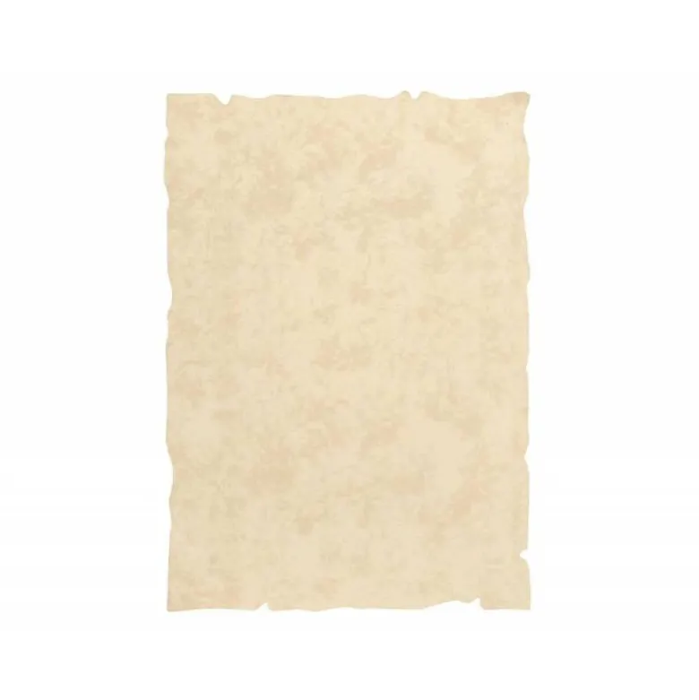PAPEL PERGAMINO LIDERPAPEL DIN A4 CON BORDES 180G/M2 COLOR CREMA PAQUETE DE 50 HOJAS