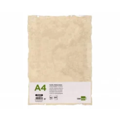 PAPEL PERGAMINO LIDERPAPEL DIN A4 CON BORDES 180G/M2 COLOR CREMA PAQUETE DE 50 HOJAS