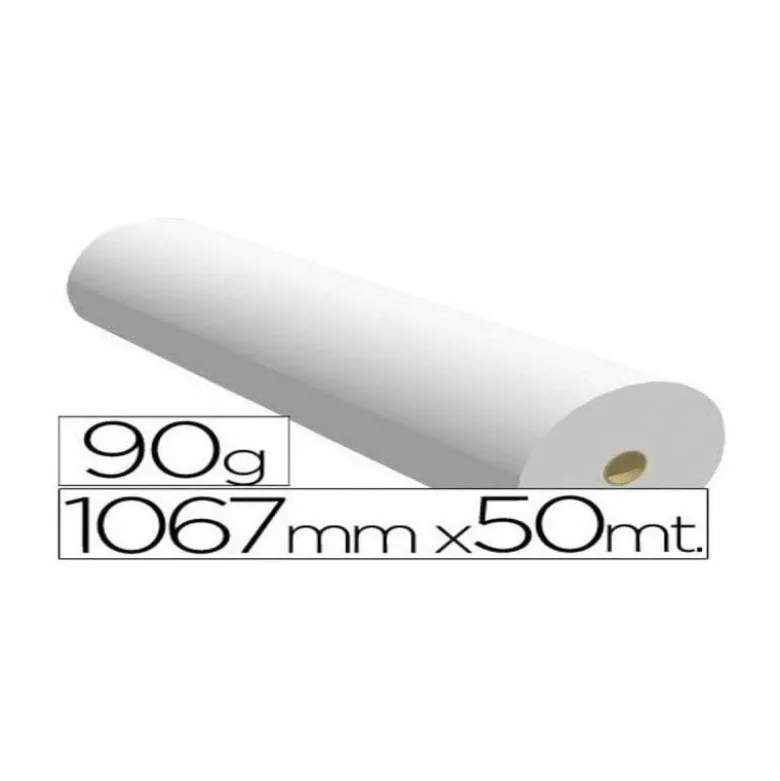 Papel reprografia para Plotter 90 g/m2, 1067 mm x 50 m.