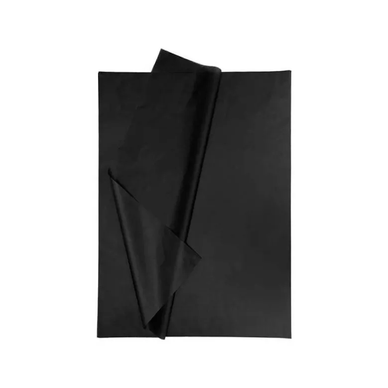 Papel seda marca Liderpapel negro paquete 5 hojas