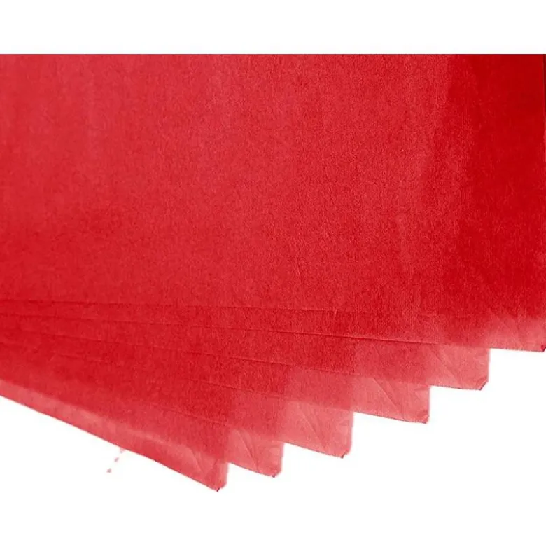 Papel seda marca Liderpapel rojo paquete 5 hojas