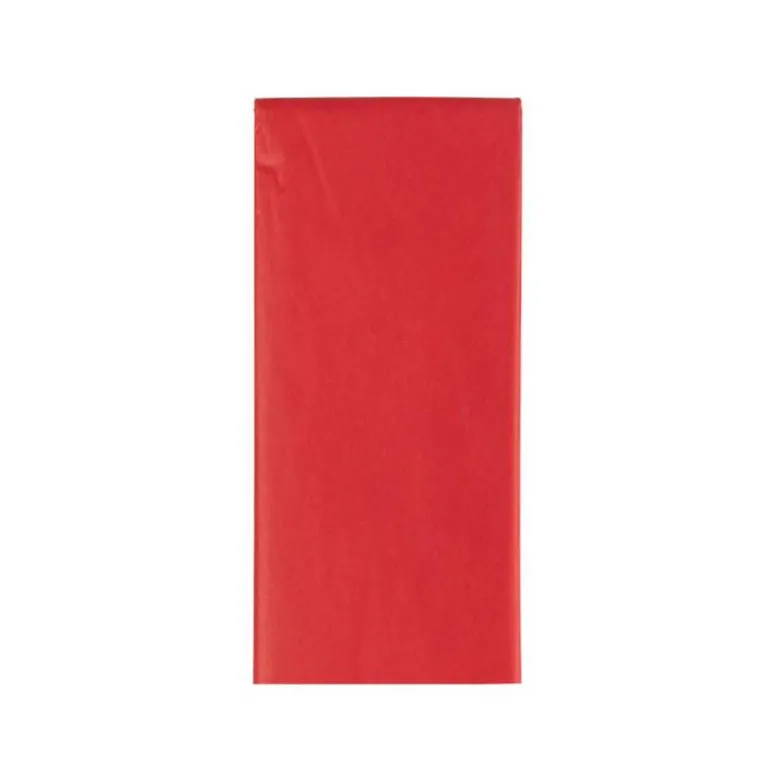 Papel seda marca Liderpapel rojo paquete 5 hojas