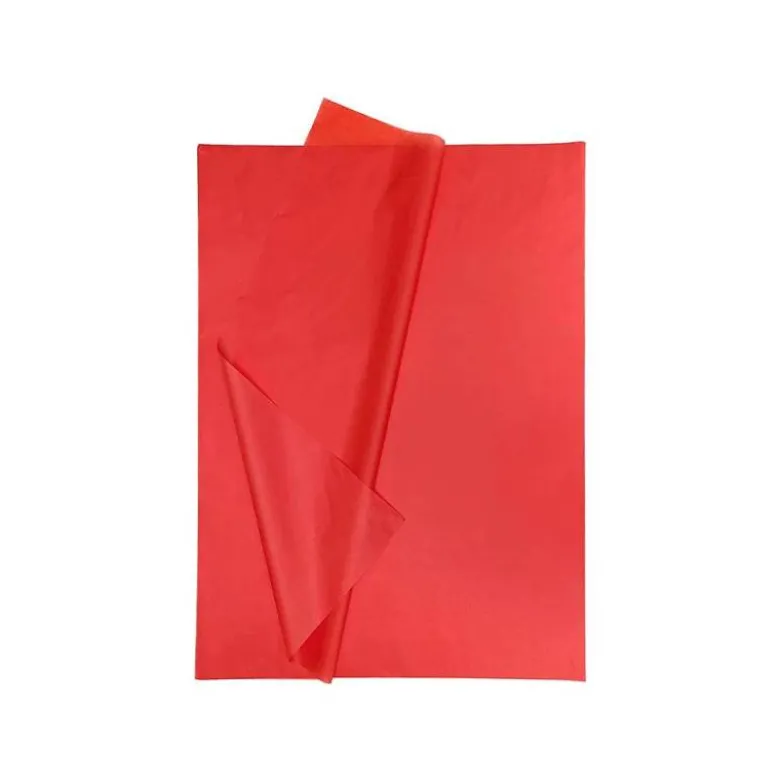 Papel seda marca Liderpapel rojo paquete 5 hojas