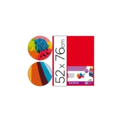Papel seda marca Liderpapel rojo paquete 25 hojas