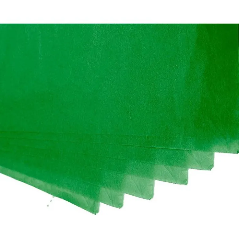 Papel seda marca Liderpapel verde paquete 5 hojas