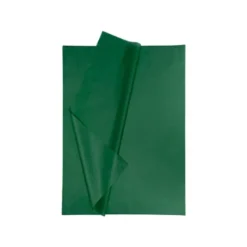 Papel seda marca Liderpapel verde oscuro paquete 5 hojas