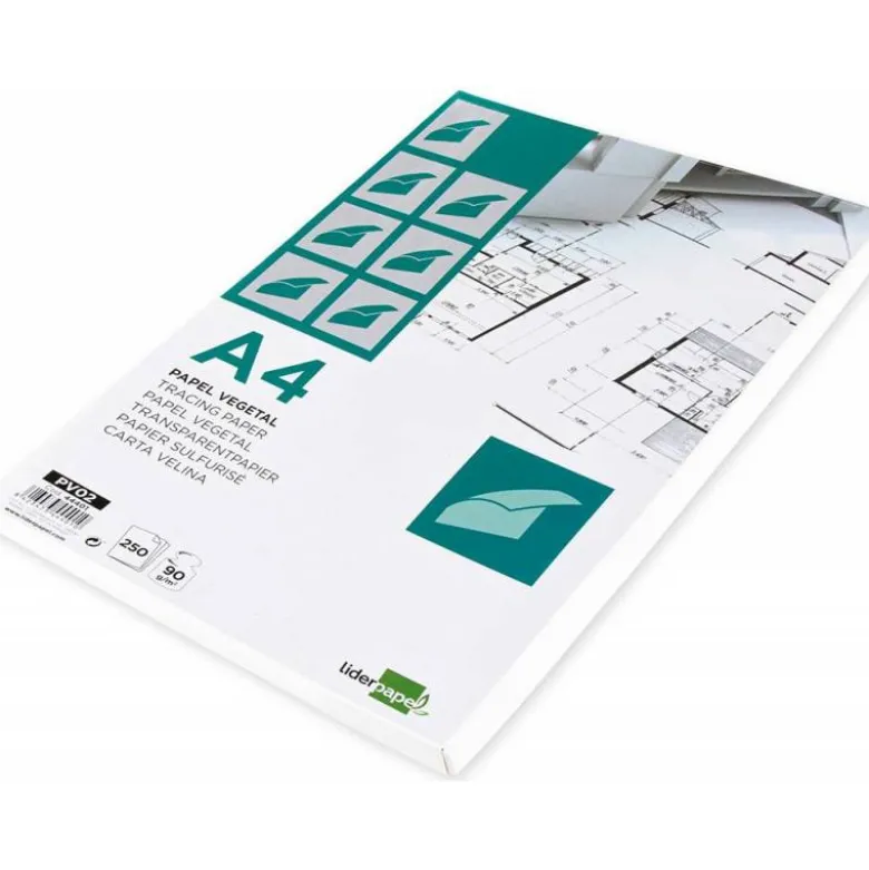 Papel vegetal Liderpapel din a3 gramaje 90g/m2
