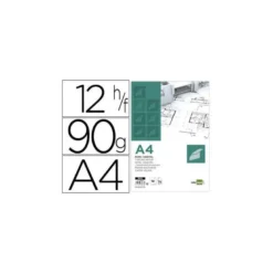 Papel Vegetal Liderpapel DIN A4 90G/m2 12 hojas