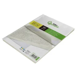 Papel verjurado liderpapel A4 90g/m2 crema paquete de 100 hojas.