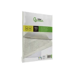 PAPEL VERJURADO LIDERPAPEL DIN A4 180G/M2 CREMA PAQUETE DE 100 HOJAS
