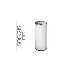 Paraguero metalico 301 blanco aros cromados 50x21,5 cm.