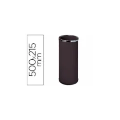 Paraguero metalico 301 negro aros cromado 50x21,5 cm.