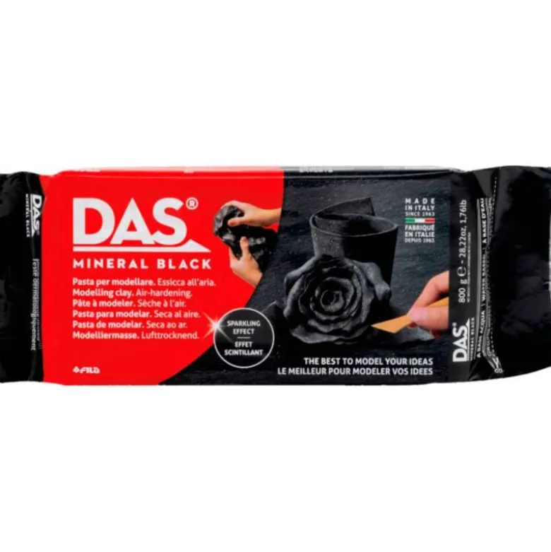 PASTA DE MODELAR DAS MINERAL 400 GR COLOR NEGRO