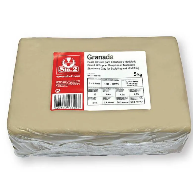 Pasta de Modelar Gres Sio Color Blanco 2 Paquete de 5 kg