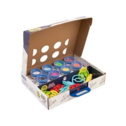 PASTA MILAN PARA MODELAR SOFT DOUGH MUCHAS LETRAS CON HERRAMIENTAS MALETIN CON 8 BOTES COLORES SURTIDOS 59 G