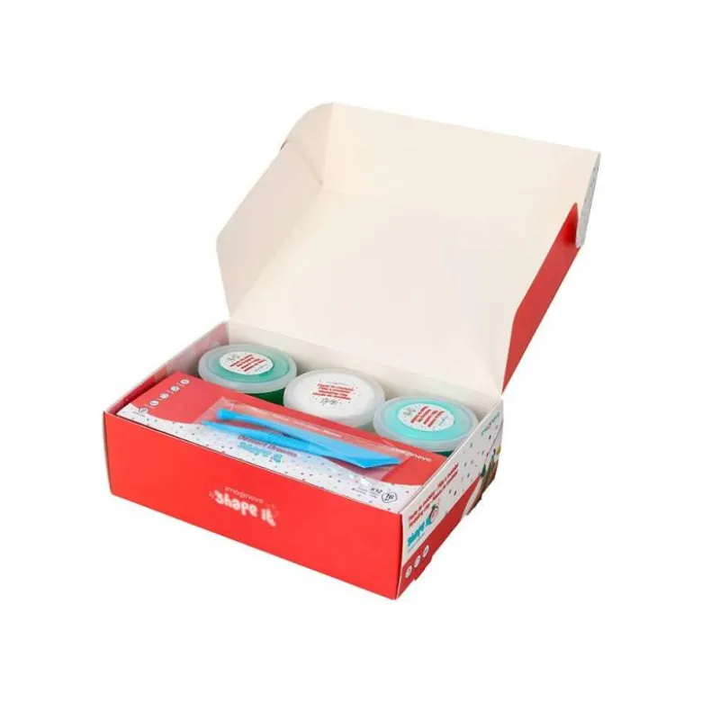 PASTA PARA MODELAR IMAGINOVO DE SECADO AL AIRE SET DE 12 COLORES SHAPE IT DESSERT DREAM HERRAMIENTAS E INSTRUCCIONES