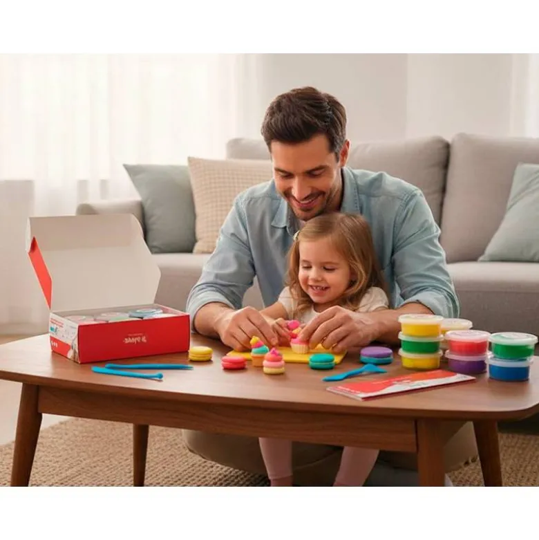 PASTA PARA MODELAR IMAGINOVO DE SECADO AL AIRE SET DE 12 COLORES SHAPE IT DESSERT DREAM HERRAMIENTAS E INSTRUCCIONES