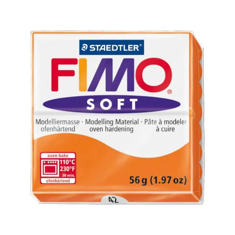 Pasta para modelar Staedtler Fimo Soft naranja 56 gr