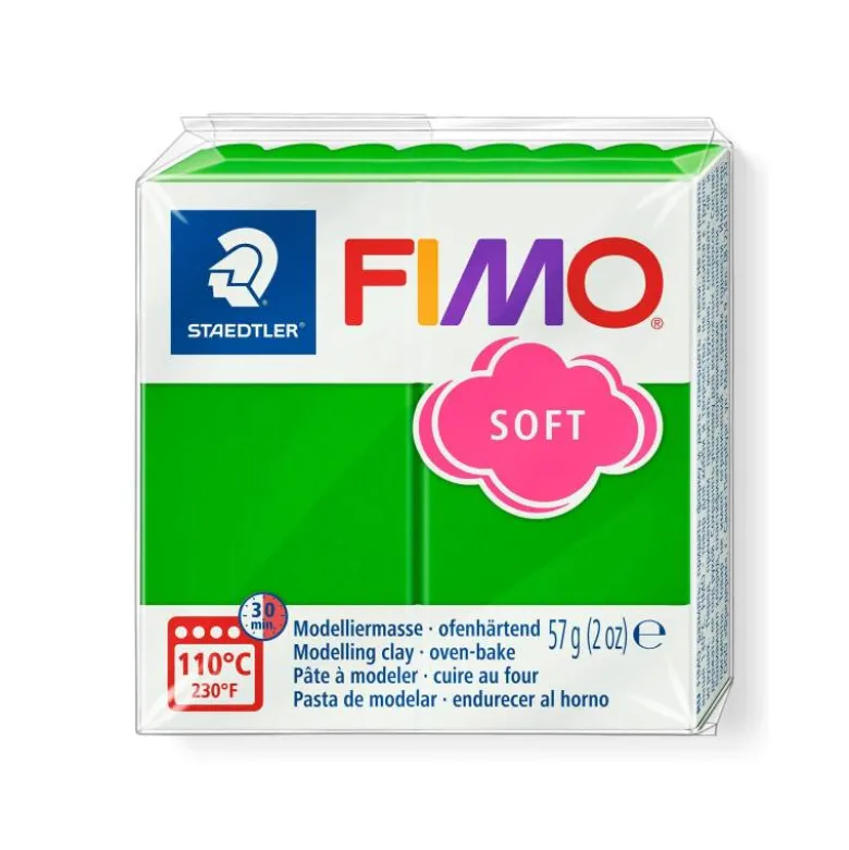 Pasta para modelar Staedtler Fimo Soft verde esmeralda 56 gr