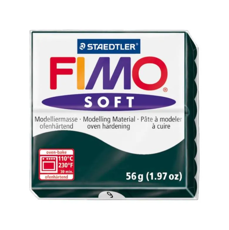 Pasta para modelar Staedtler Fimo soft Color negro 56 gr