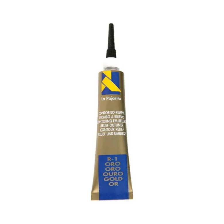 Pasta relieve La Pajarita 20 ml color oro