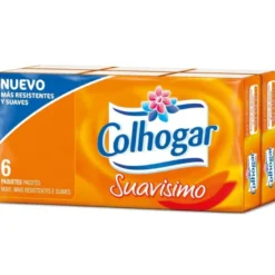 Pañuelos de papel colhogar compacto blanco 4 capas 1 envase 6 paquetes