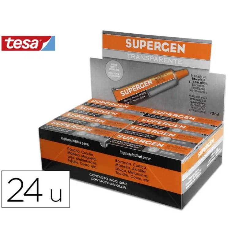 Pegamento de contacto Supergen incoloro 75 ml