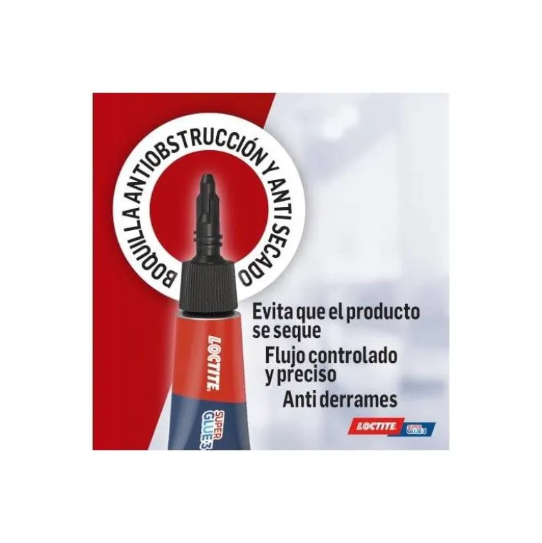 Pegamento Instantaneo loctite Super Glue 3 x1 gr