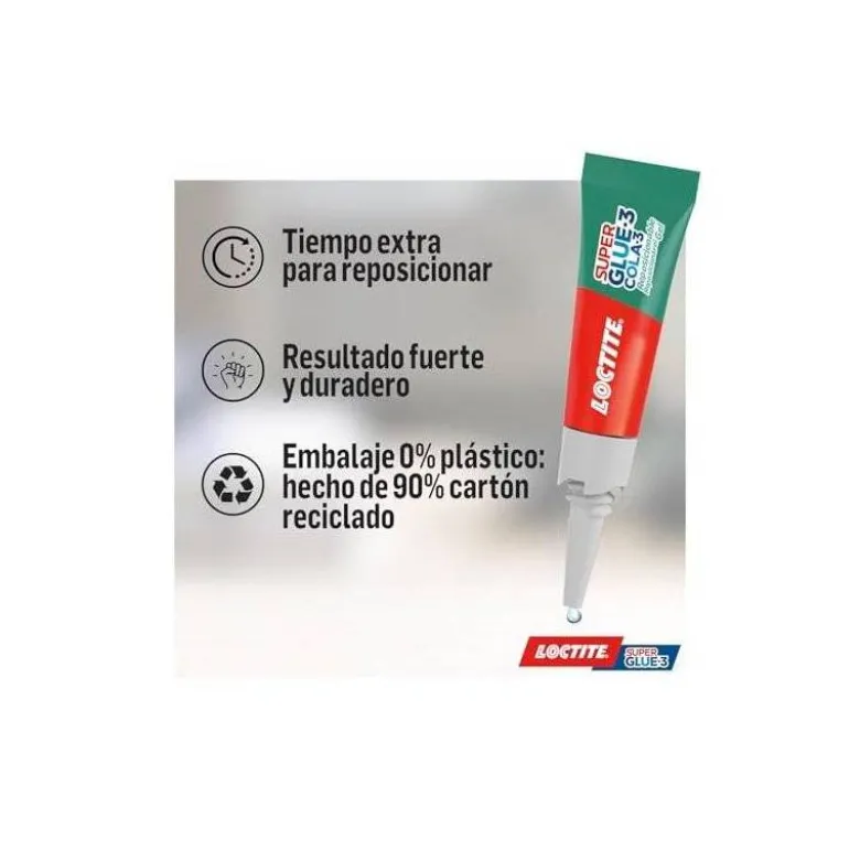 PEGAMENTO LOCTITE 3 GR ADHESIVO INSTANTANEO GEL REPOSICIONABLE